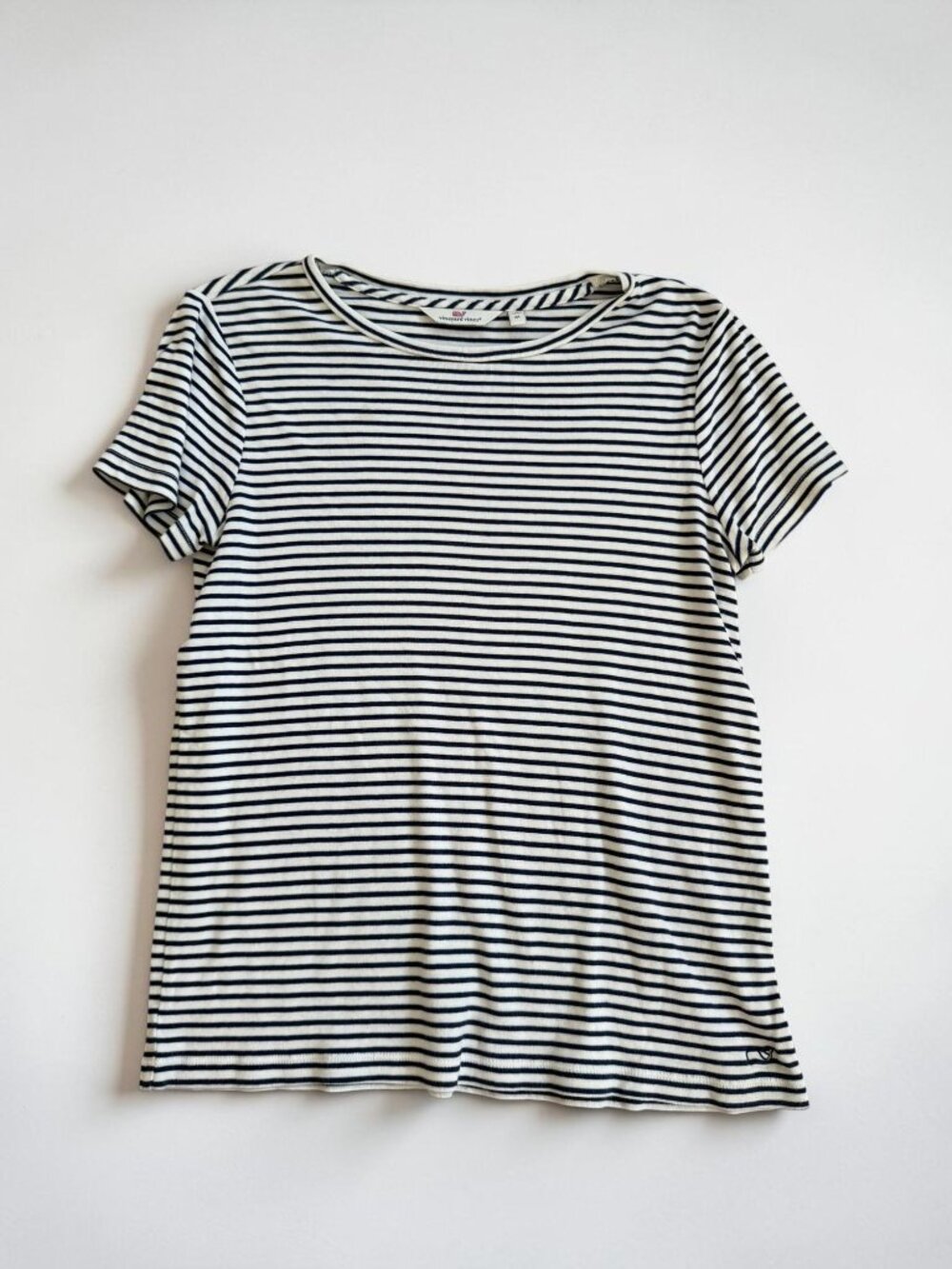VINEYARD VINES Navy White Nautical Striped T Shirt Size Medium